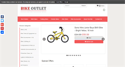 Desktop Screenshot of bikeoutlet.co.uk