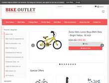 Tablet Screenshot of bikeoutlet.co.uk